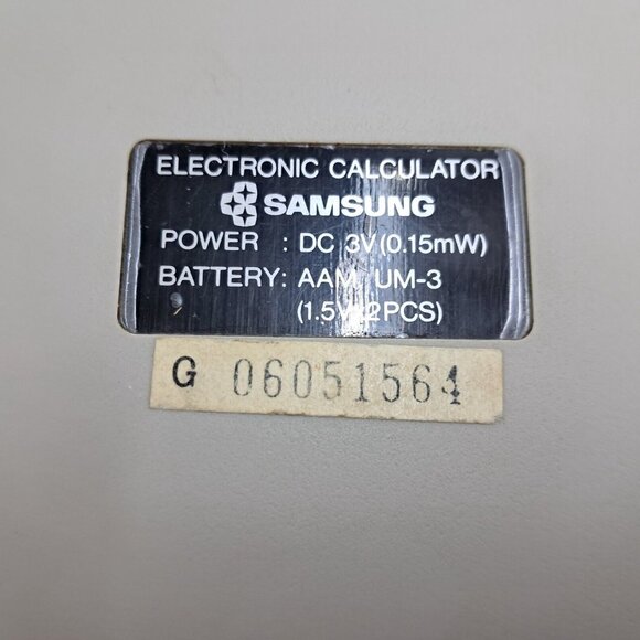 Samsung Electronic Calculator Secal CL-1224 12 Digit-LCD Display-1980's-RARE-HTF - Picture 8 of 11